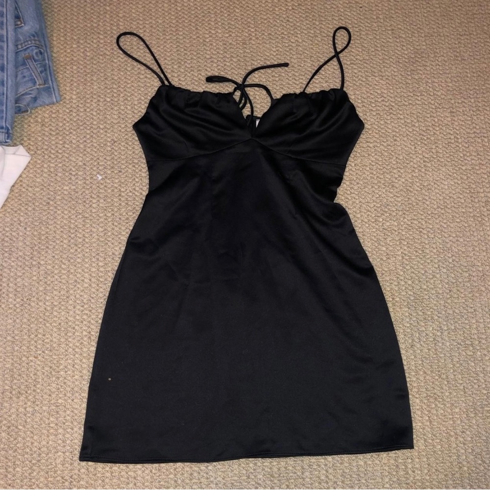 Topshop front tie dress